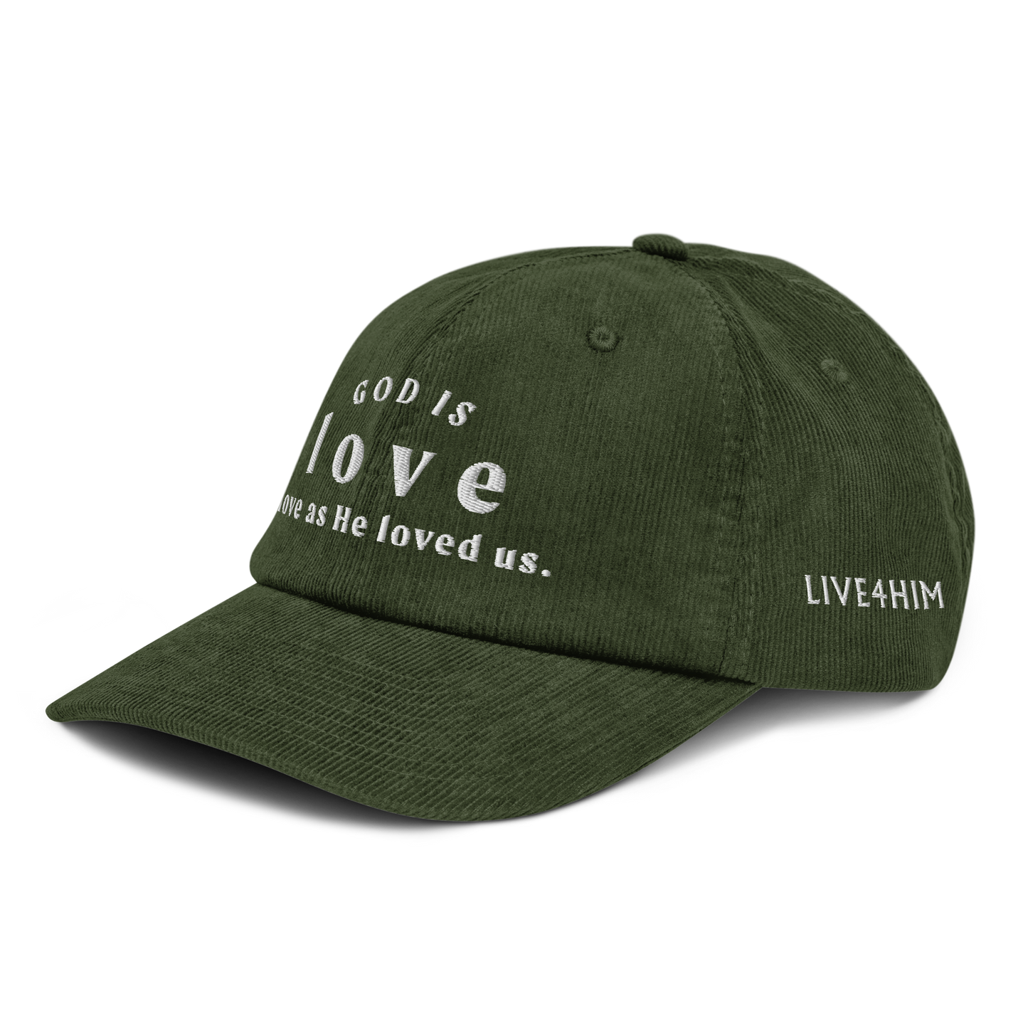 GOD IS LOVE CORDUROY